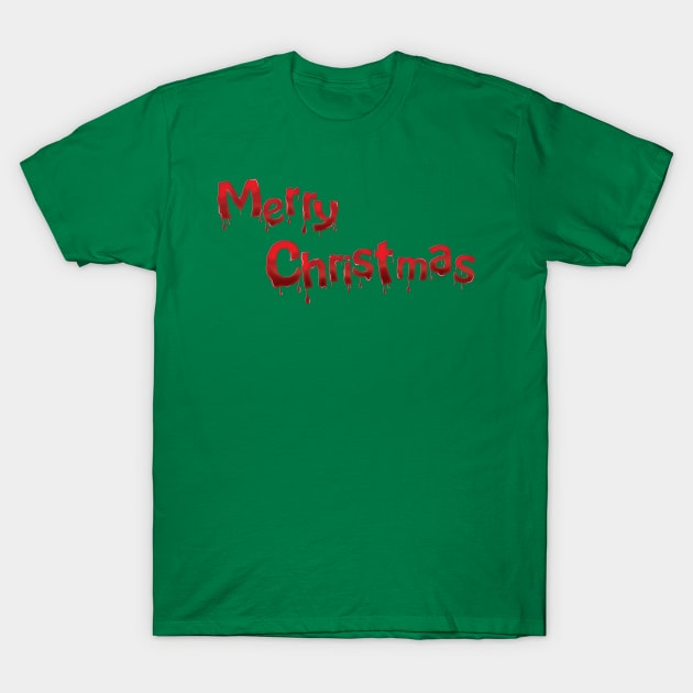 Bloody Christmas T-Shirt by Godot